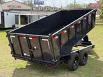 14' Hillcrest Bumper Pull Dump Trailer Telescopic 40" Side Walls - (2) 7k Axles 000103
