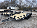 14' x 83" Iron Bull UTB Bumper Pull Utility Trailer - (2) 3,500 lb Axles 112464
