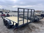 14' x 83" Iron Bull UTB Bumper Pull Utility Trailer - (2) 3,500 lb Axles 112464