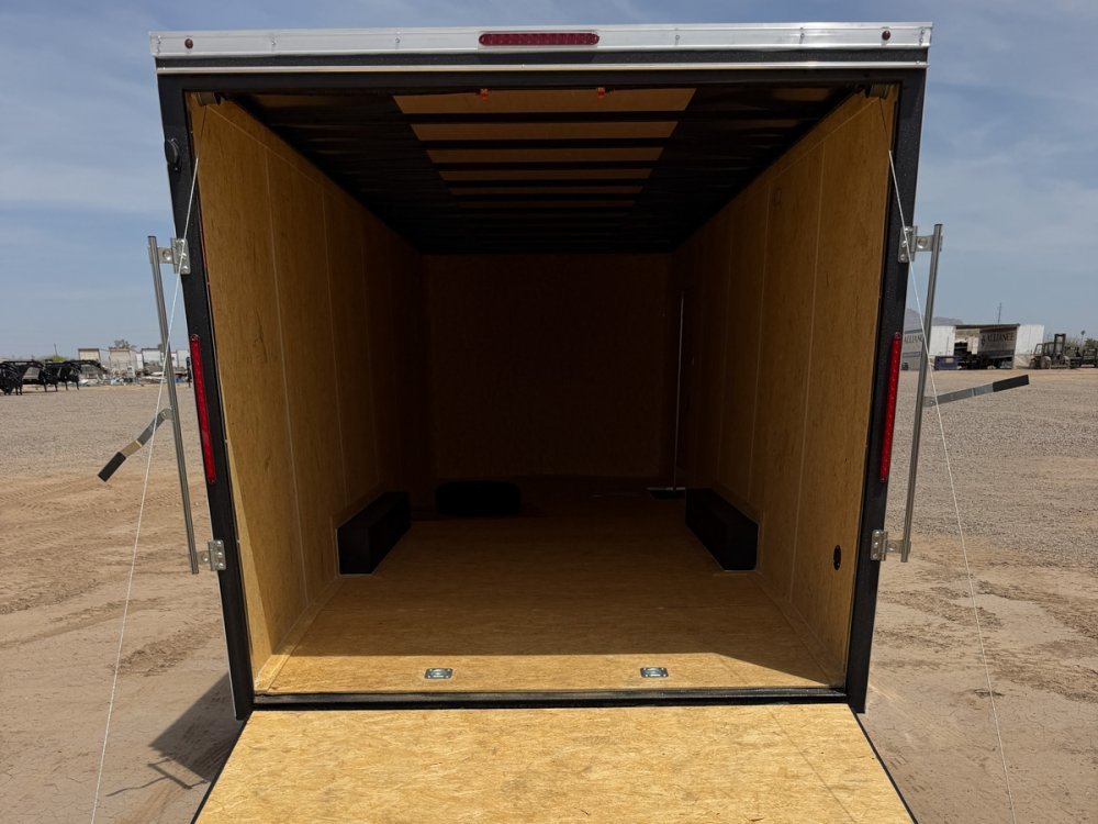 8.5 x 24 DX 10K Flat Top Sloped V Nose Enclosed (2) - 5200 lb Axles 146218