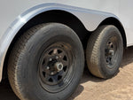8.5 x 24 DX 10K Flat Top Sloped V Nose Enclosed (2) - 5200 lb Axles 146218