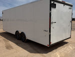 8.5 x 24 DX 10K Flat Top Sloped V Nose Enclosed (2) - 5200 lb Axles 146218