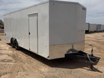 8.5 x 24 DX 10K Flat Top Sloped V Nose Enclosed (2) - 5200 lb Axles 146218