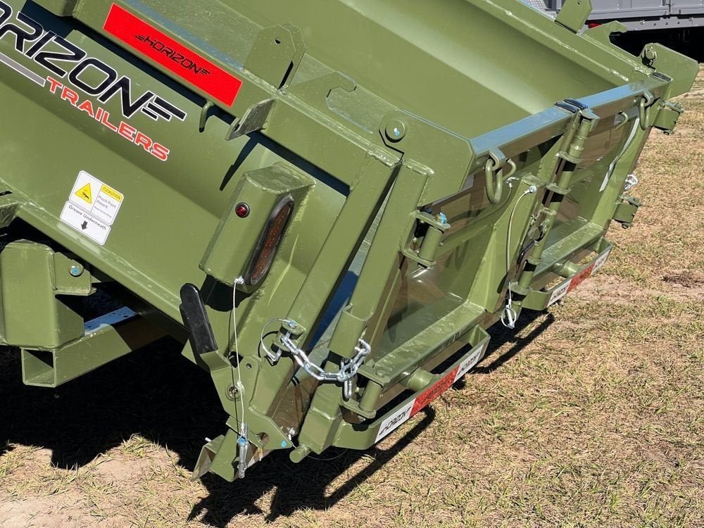 12' EZ7 Dump Trailer 19" Sides 7K Axles 14K GVWR 3 - way Door Slide In Ramps 7311 - Stryker Dealership Group