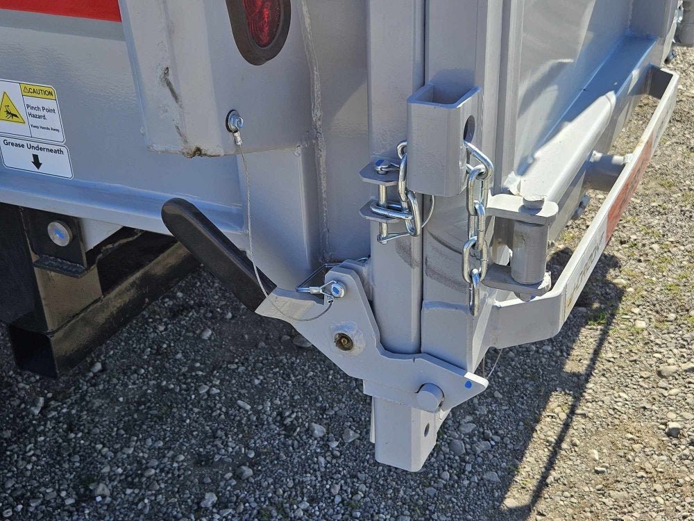 12' LZ7 Dump Trailer 30" Walls - 14k GVWR - Scissor Lift - 14ply Tires - 3 Way Door 7113 - Stryker Dealership Group