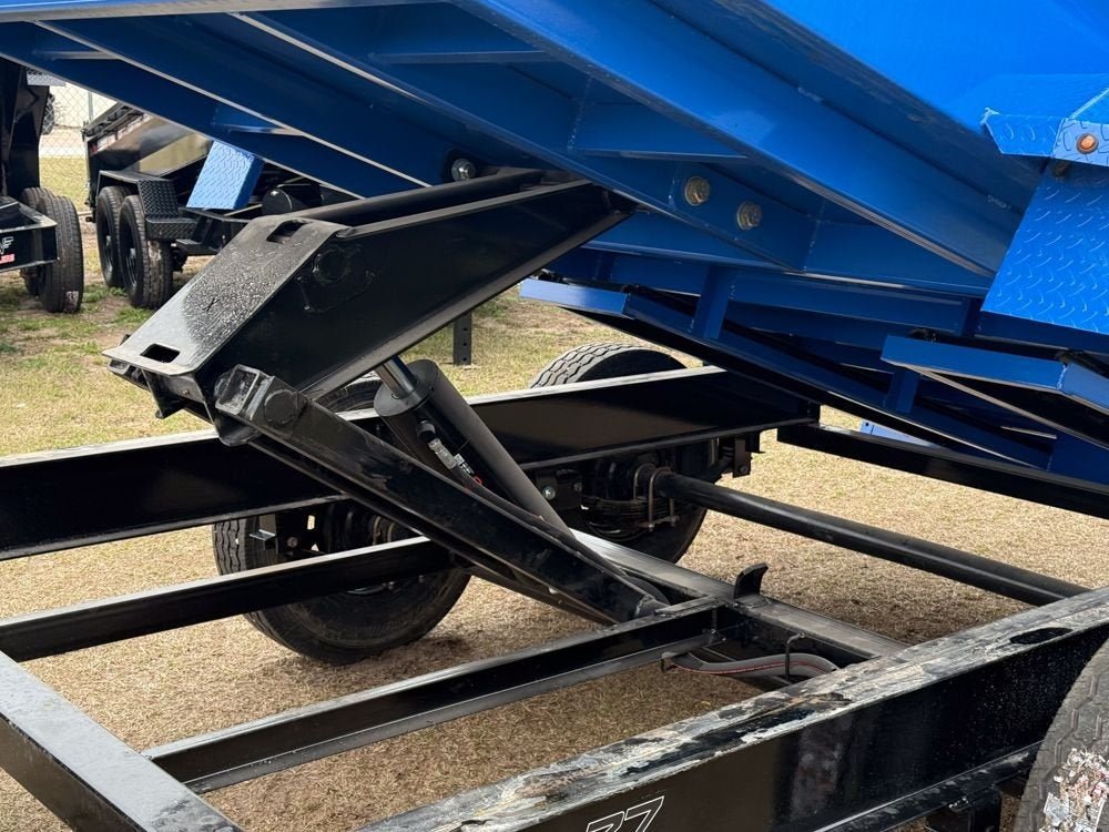12' LZ7 Dump Trailer 36" Walls - 14k GVWR - Scissor Lift - 14ply Tires - 3 Way Door 7111 - Stryker Dealership Group