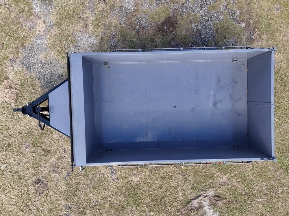 12' SDT Dump Trailer 36" Side Walls - 521 Scissor Lift - 3 Way Gate - Blk 2295 - Stryker Dealership Group