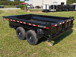 12' Stryker EDT Bumper Pull Dump Trailer 20" Side Walls - (2) 7k Axles 004048 - Stryker Dealership Group