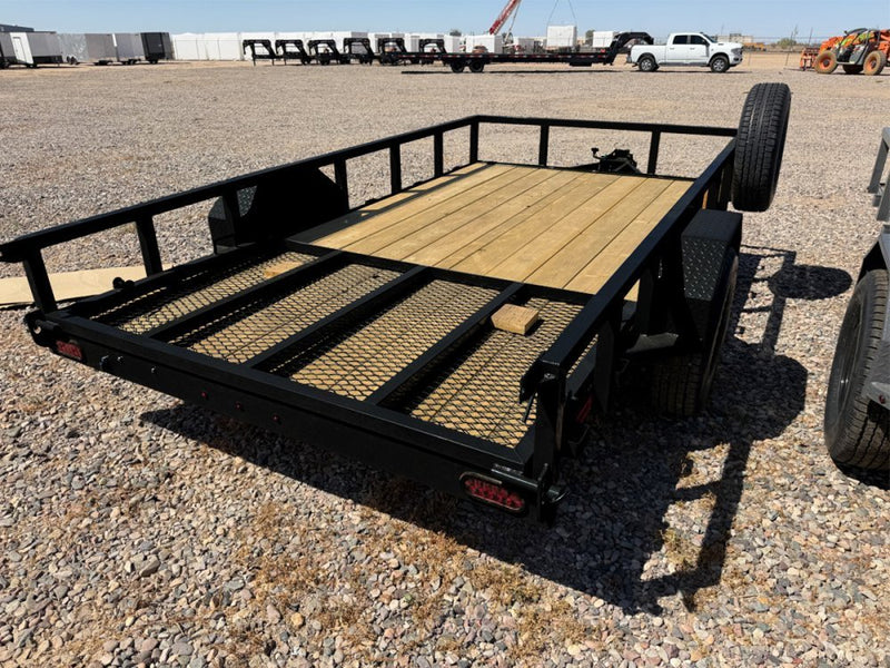 12' Utility Trailer (1) 3.5K Axle, 77" Wide 4' Gate 003809 - Stryker Dealership Group