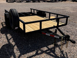 12' Utility Trailer (1) 3.5K Axle, 77" Wide 4' Gate 003810 - Stryker Dealership Group