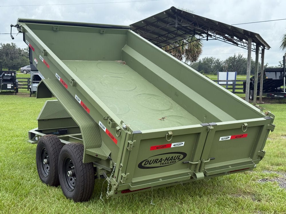 12' x 6' Dump Trailer DRM 24" Side Walls (2) 7K Axles Scissor Lift 10093 - Stryker Dealership Group