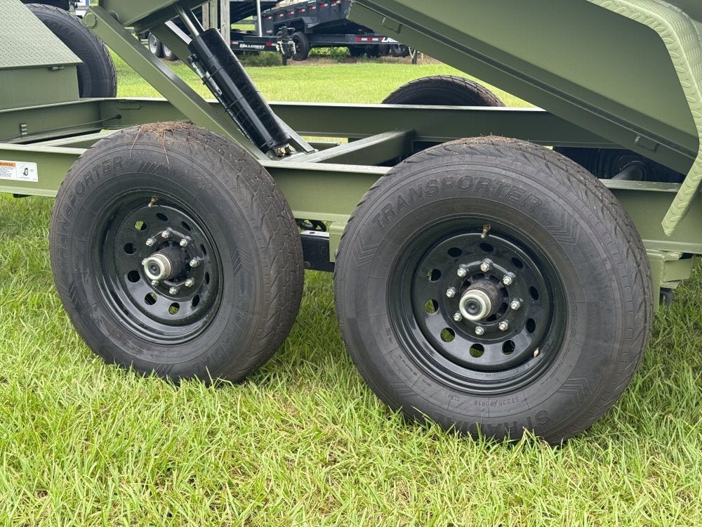 12' x 6' Dump Trailer DRM 24" Side Walls (2) 7K Axles Scissor Lift 10093 - Stryker Dealership Group