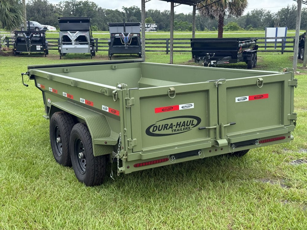 12' x 6' Dump Trailer DRM 24" Side Walls (2) 7K Axles Scissor Lift 10093 - Stryker Dealership Group