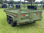 12' x 6' Dump Trailer DRM 24" Side Walls (2) 7K Axles Scissor Lift 10093 - Stryker Dealership Group