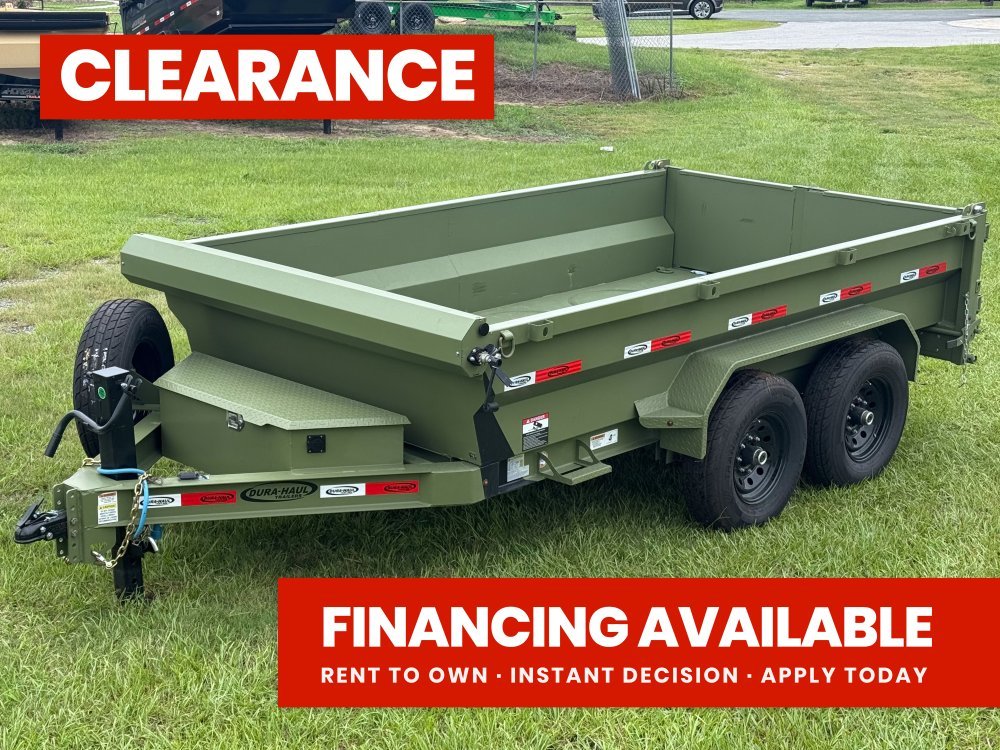 12' x 6' Dump Trailer DRM 24" Side Walls (2) 7K Axles Scissor Lift 10093 - Stryker Dealership Group