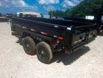 12' x 83" Iron Bull DTB Bumper Pull Dump Trailer 24" Side Walls - (2) 7,000 lb Axles 115121 - Stryker Dealership Group