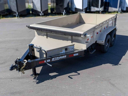 12' BP Dump 2' Walls 2-7k Axles - Dump Trailers - Stryker Dealership Group
