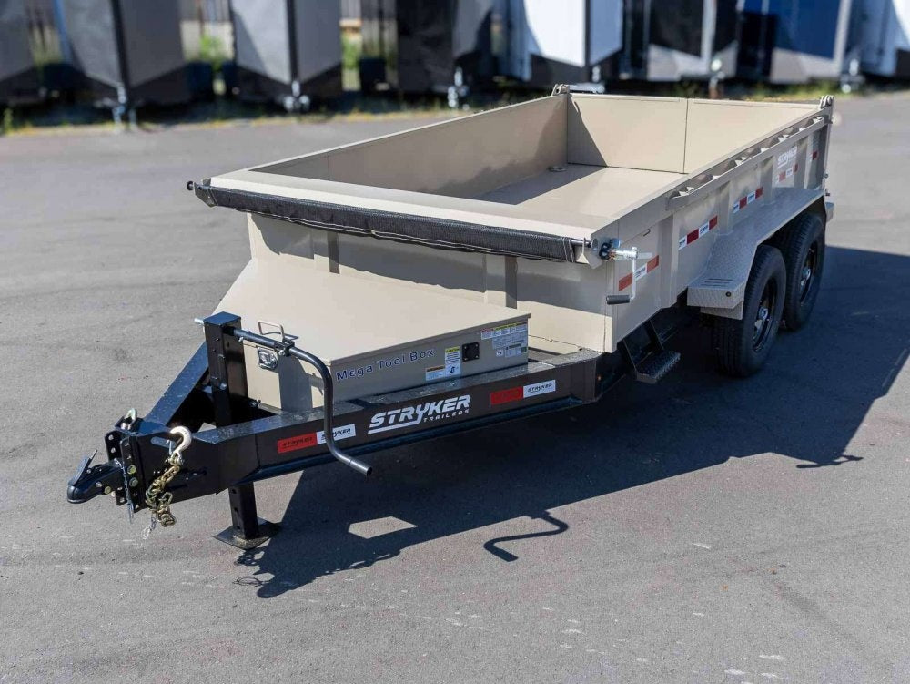 12' BP Dump 2' Walls 2-7k Axles - Dump Trailers - Stryker Dealership Group