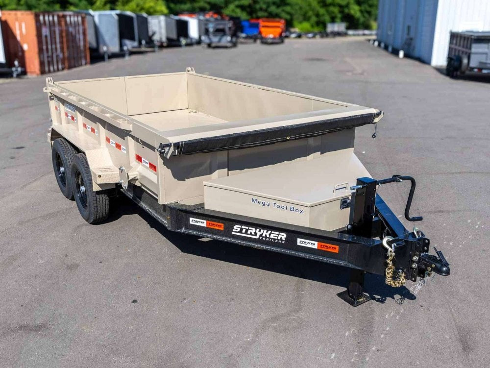 12' BP Dump 2' Walls 2-7k Axles - Dump Trailers - Stryker Dealership Group