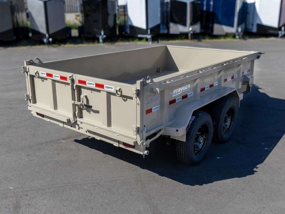 12' BP Dump 2' Walls 2-7k Axles - Dump Trailers - Stryker Dealership Group