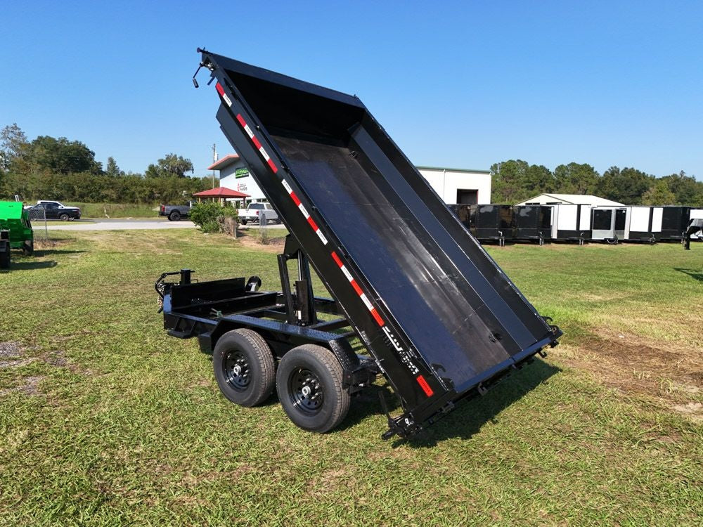 12' EDT Dump Trailer 20" Side Walls - 10 ga Floor - 521 Scissor Lift - 3 Way Gate 002106 - Dump Trailers - Stryker Dealership Group