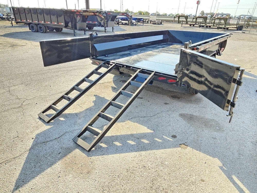 12' EDT Dump Trailer 20" Side Walls - 10 ga Floor - 521 Scissor Lift - 3 Way Gate - Dump Trailers - Stryker Dealership Group