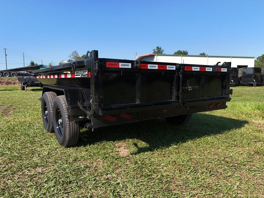 12' EDT Dump Trailer 20" Side Walls - 10 ga Floor - 521 Scissor Lift - 3 Way Gate - Dump Trailers - Stryker Dealership Group