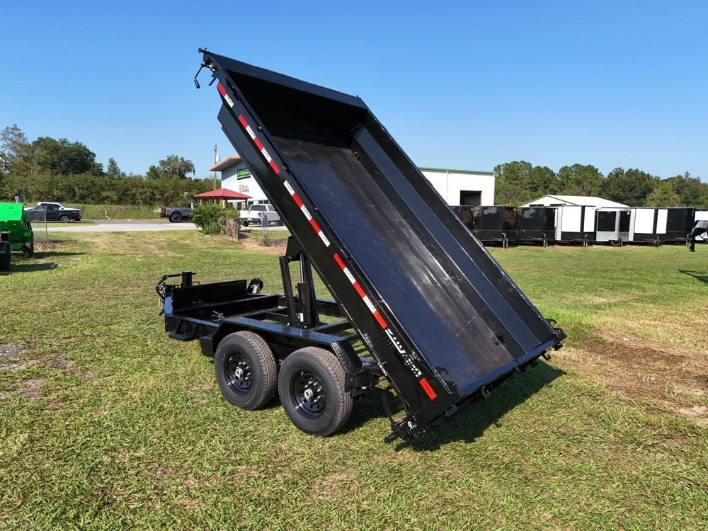 12' EDT Dump Trailer 20" Side Walls - 10 ga Floor - 521 Scissor Lift - 3 Way Gate - Dump Trailers - Stryker Dealership Group