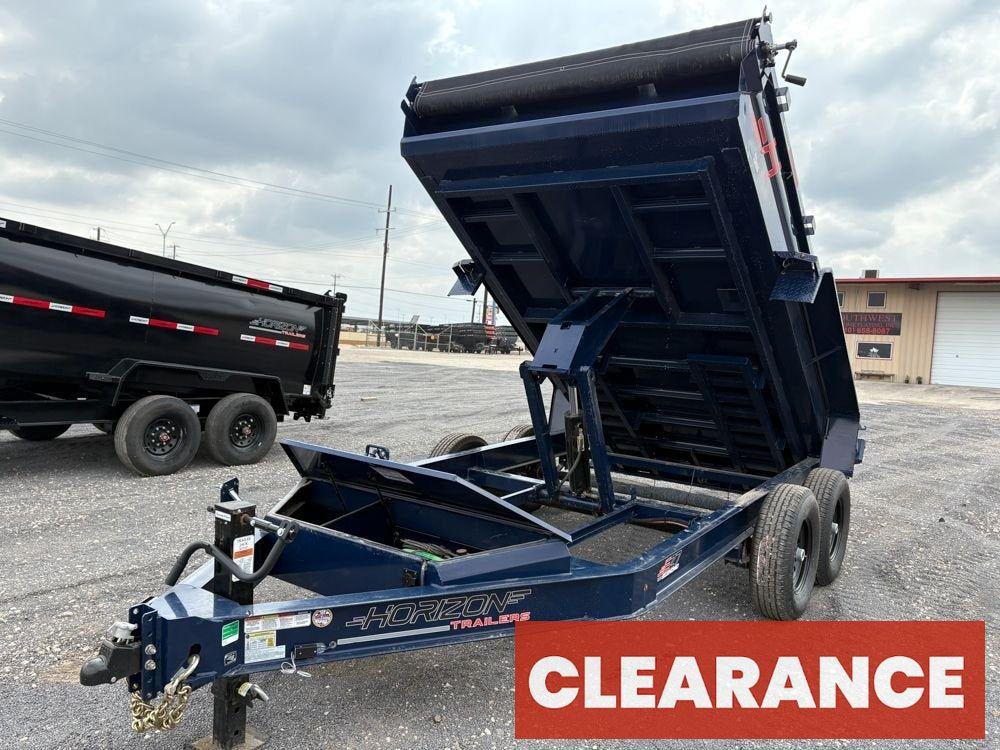 12' EZ7 Dump Trailer 19" Sides 7K Axles 14K GVWR 3-way Door Slide In Ramps - Dump Trailers - Stryker Dealership Group