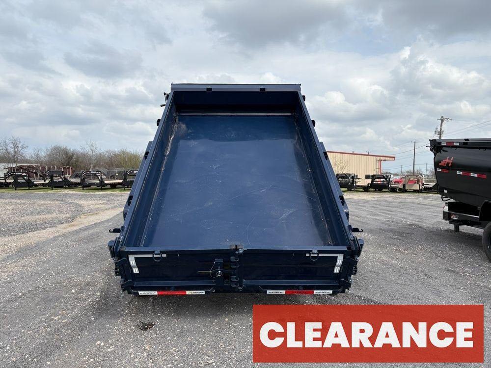 12' EZ7 Dump Trailer 19" Sides 7K Axles 14K GVWR 3-way Door Slide In Ramps - Dump Trailers - Stryker Dealership Group
