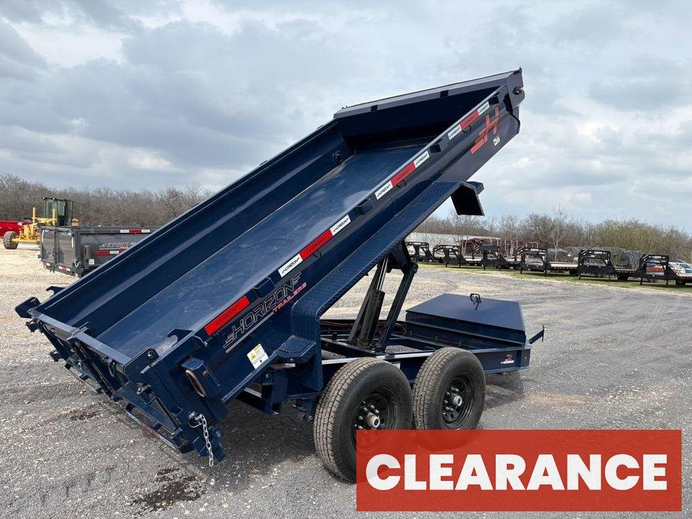 12' EZ7 Dump Trailer 19" Sides 7K Axles 14K GVWR 3-way Door Slide In Ramps - Dump Trailers - Stryker Dealership Group