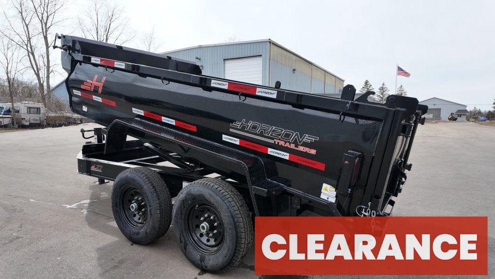 12' LZ7 Dump Trailer 30" Walls - 14k GVWR - Scissor Lift - 14ply Tires - 3 Way Door - Bumper Pull Dump - Dump Trailers - Stryker Dealership Group
