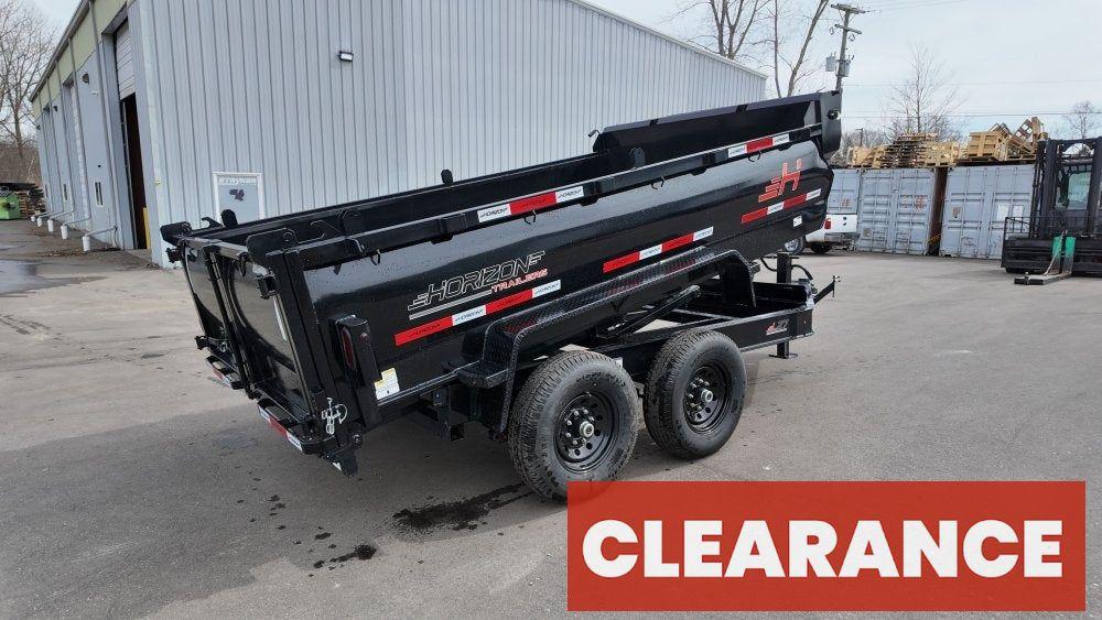 12' LZ7 Dump Trailer 30" Walls - 14k GVWR - Scissor Lift - 14ply Tires - 3 Way Door - Bumper Pull Dump - Dump Trailers - Stryker Dealership Group