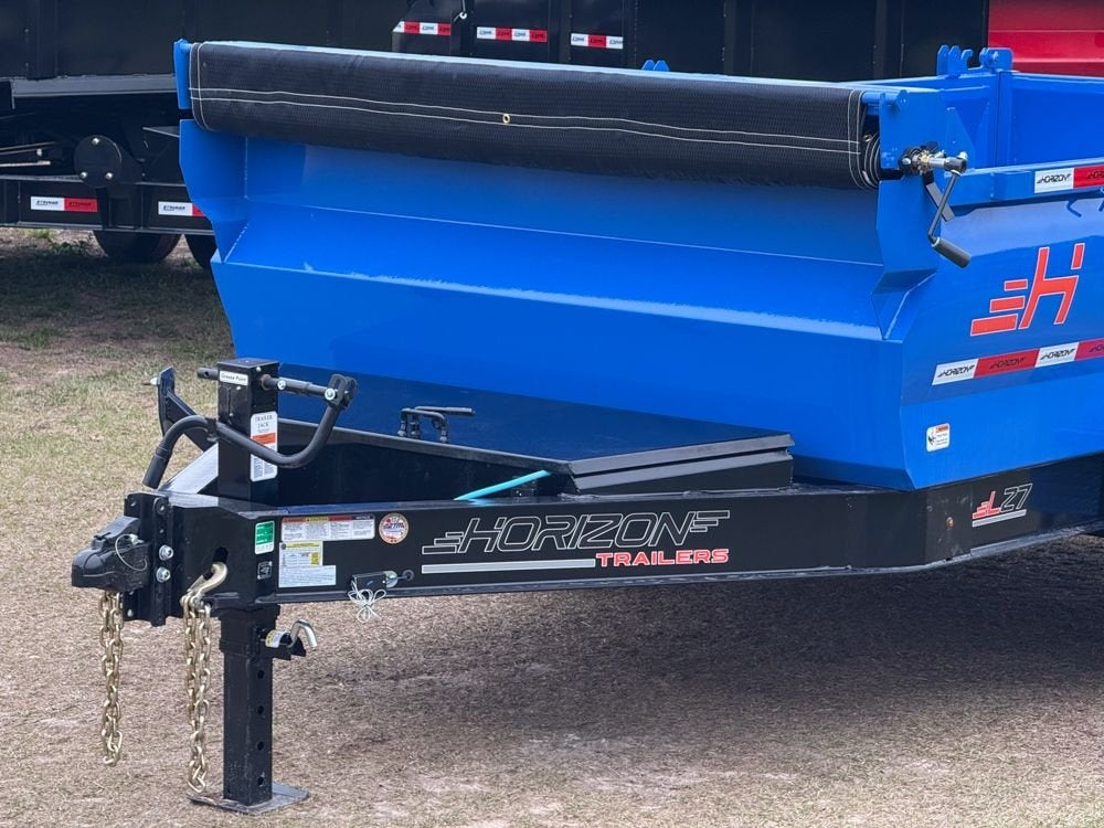 12' LZ7 Dump Trailer 36" Walls - 14k GVWR - Scissor Lift - 14ply Tires - 3 Way Door - Bumper Pull Dump - Dump Trailers - Stryker Dealership Group