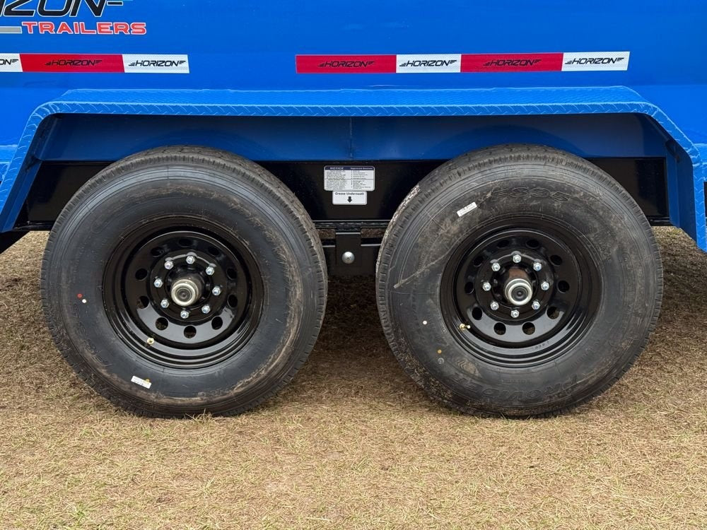 12' LZ7 Dump Trailer 36" Walls - 14k GVWR - Scissor Lift - 14ply Tires - 3 Way Door - Bumper Pull Dump - Dump Trailers - Stryker Dealership Group