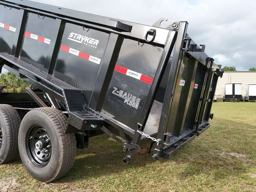 12' SDT Dump Trailer 36" Side Walls - 521 Scissor Lift - 3 Way Gate - Dump Trailers - Stryker Dealership Group