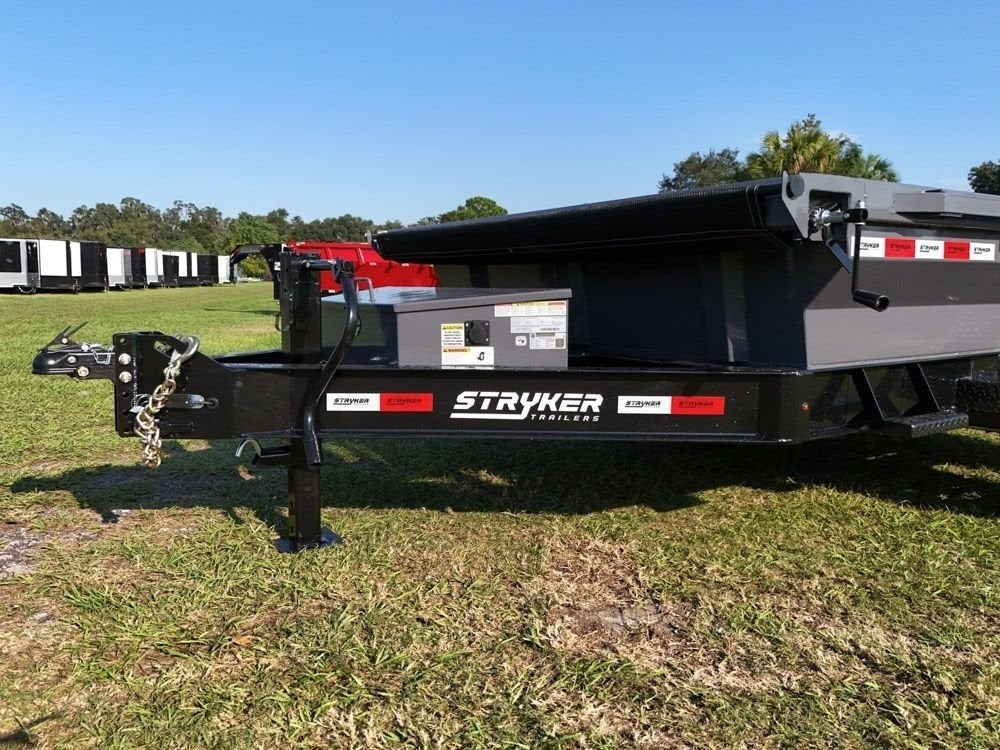 12' Stryker EDT Bumper Pull Dump Trailer 20" Side Walls - (2) 7k Axles - Bumper Pull Dump - Dump Trailers - Stryker Dealership Group