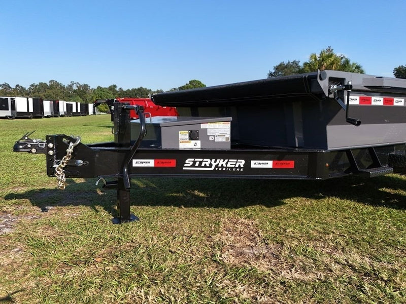 12' Stryker EDT Bumper Pull Dump Trailer 20" Side Walls - (2) 7k Axles - Bumper Pull Dump - Dump Trailers - Stryker Dealership Group