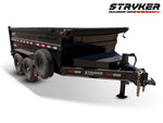 12' Stryker SDT Dump Trailer 36" Side Walls - (2) 7k Axles - Bumper Pull Dump - Dump Trailers - Stryker Dealership Group