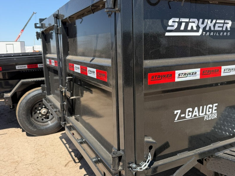 12' Stryker SDT Dump Trailer 36" Side Walls - (2) 7k Axles - Bumper Pull Dump - Dump Trailers - Stryker Dealership Group