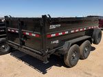 12' Stryker SDT Dump Trailer 36" Side Walls - (2) 7k Axles - Bumper Pull Dump - Dump Trailers - Stryker Dealership Group