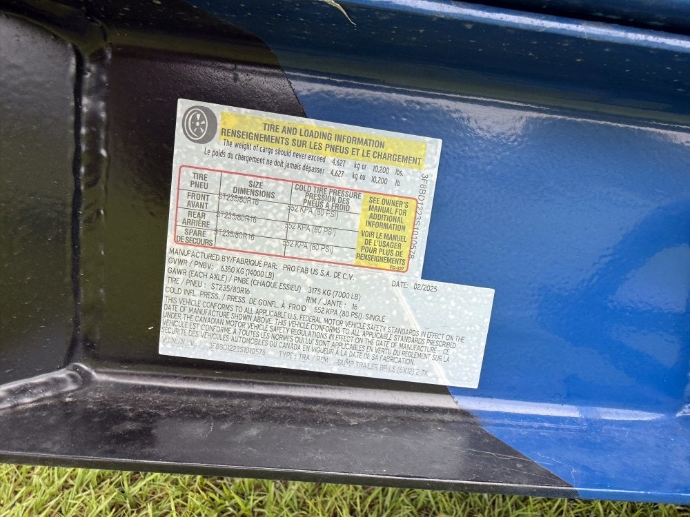 12' x 6' Dump Trailer DRM 24" Side Walls (2) 7K Axles Scissor Lift - Bumper Pull Dump - Dump Trailers - Stryker Dealership Group