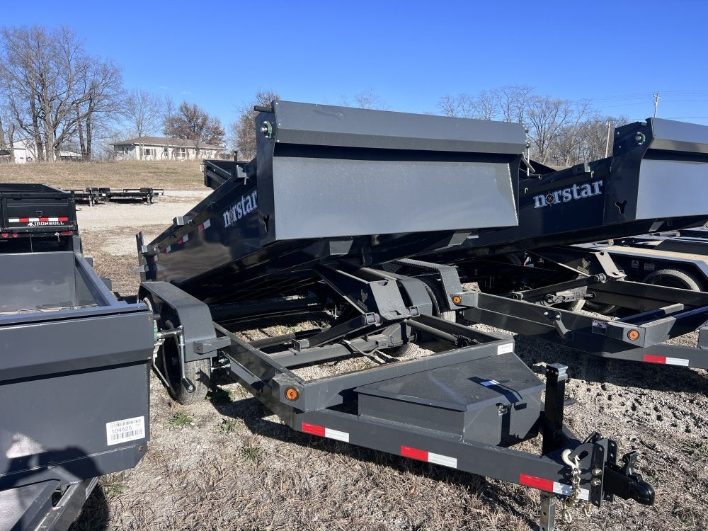 12' x 72" Norstar DCB Bumper Pull Dump Trailer 20" Side Walls - (2) 5,200 lb Axles - Dump Trailers - Dump Trailers - Stryker Dealership Group