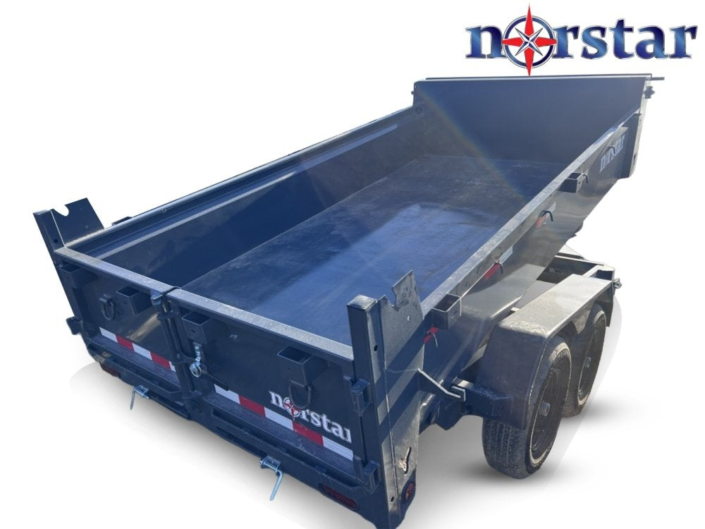 12' x 72" Norstar DCB Bumper Pull Dump Trailer 20" Side Walls - (2) 5,200 lb Axles - Dump Trailers - Dump Trailers - Stryker Dealership Group