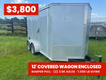 12'x7' Covered Wagon Enclosed - Stryker Dealership Group