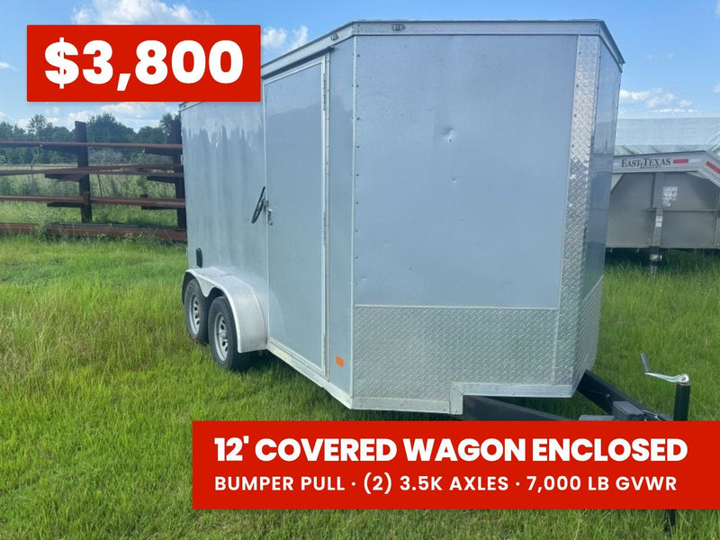 12'x7' Covered Wagon Enclosed - Stryker Dealership Group