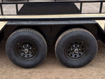 18' Utility Trailer (2) 5.2K Axles, 83" Wide, Side Ramps and 4' Gate 004066
