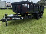14' Hillcrest Bumper Pull Dump Trailer Telescopic 40" Side Walls - (2) 8K Axles 000122