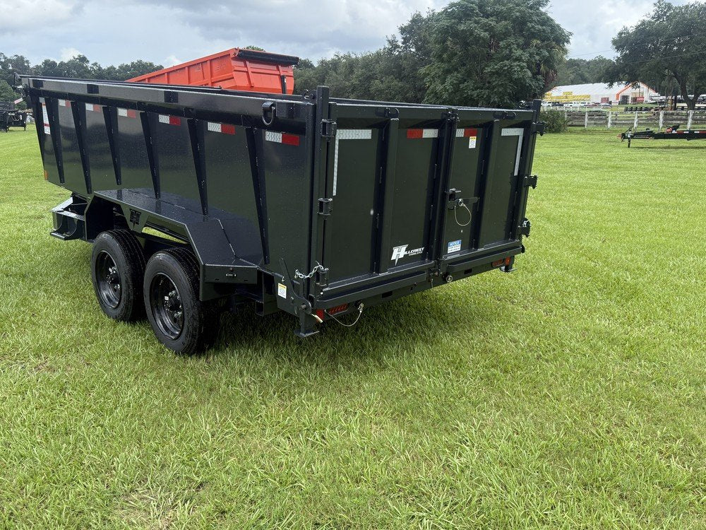 14' Hillcrest Bumper Pull Dump Trailer Telescopic 40" Side Walls - (2) 8K Axles 000122