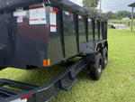 14' Hillcrest Bumper Pull Dump Trailer Telescopic 40" Side Walls - (2) 8K Axles 000122